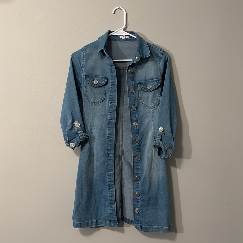 Button-Up Jean Dress